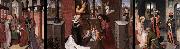 unknow artist Triptych with Scenes from the Life of Christ oil painting reproduction